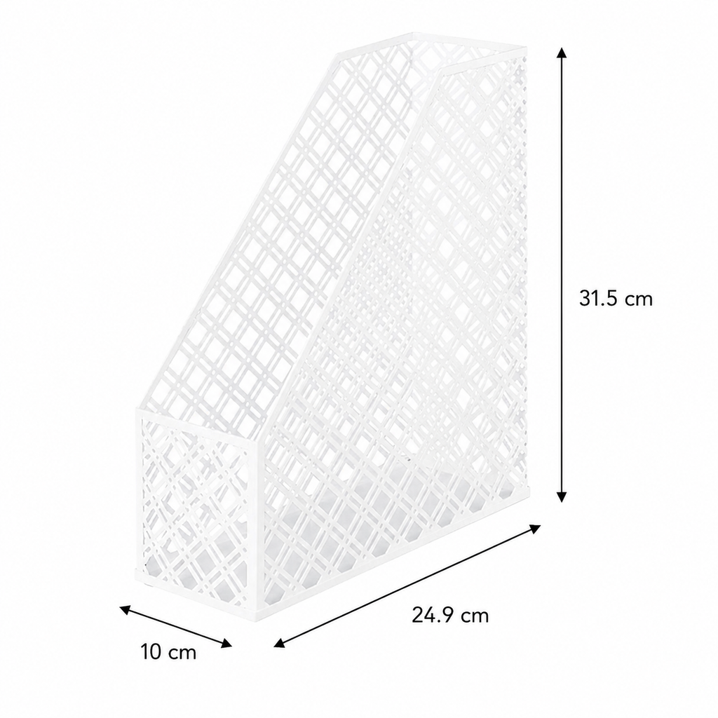 White Metal Magazine File | Open Weave