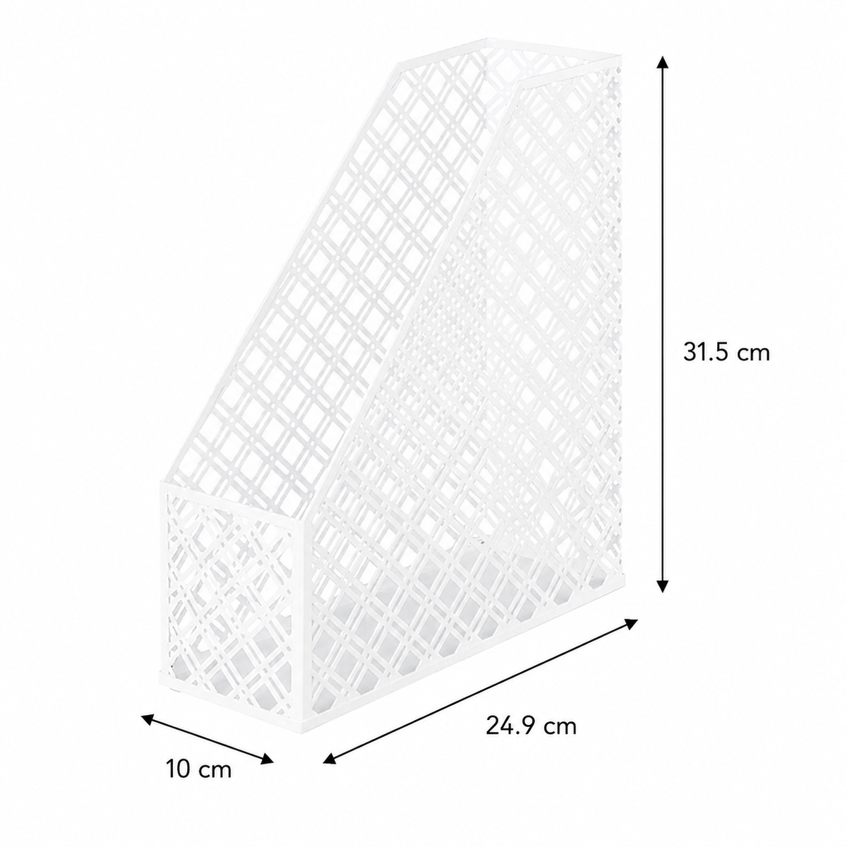 White Metal Magazine File | Open Weave