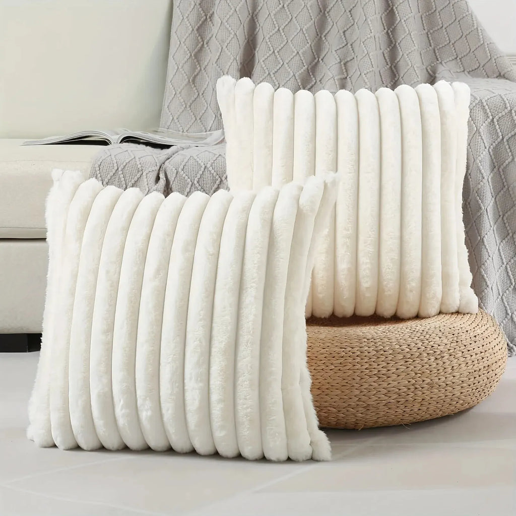 Wide Stripe Corduroy Cushion Cover