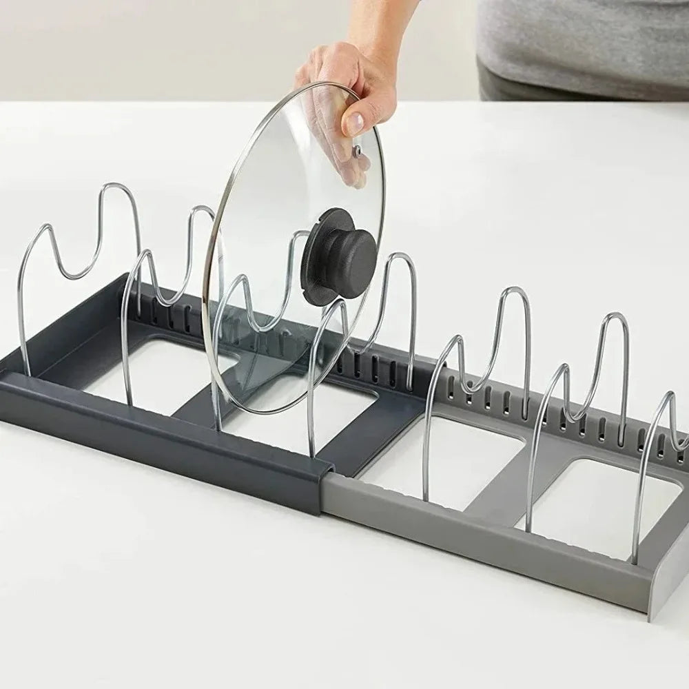 Adjustable Pot & Lid Rack