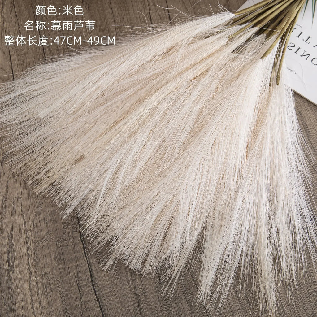 Soft Faux Pampas Stems