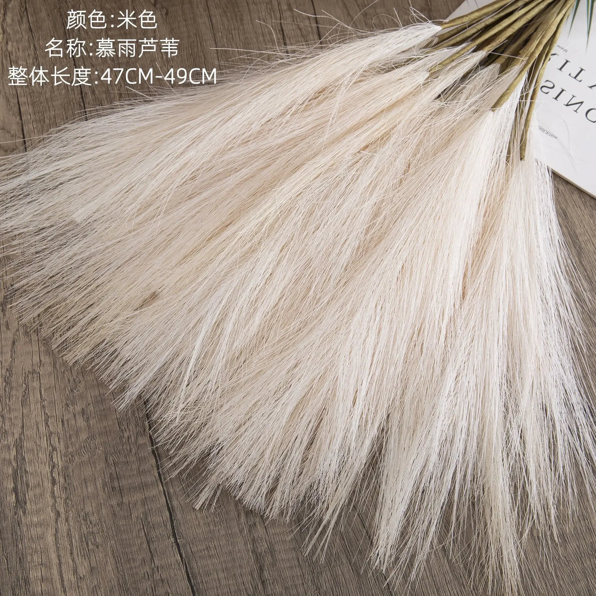 Soft Faux Pampas Stems