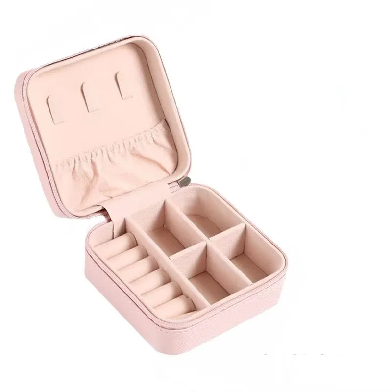 Velvet-Lined Travel Jewellery Case