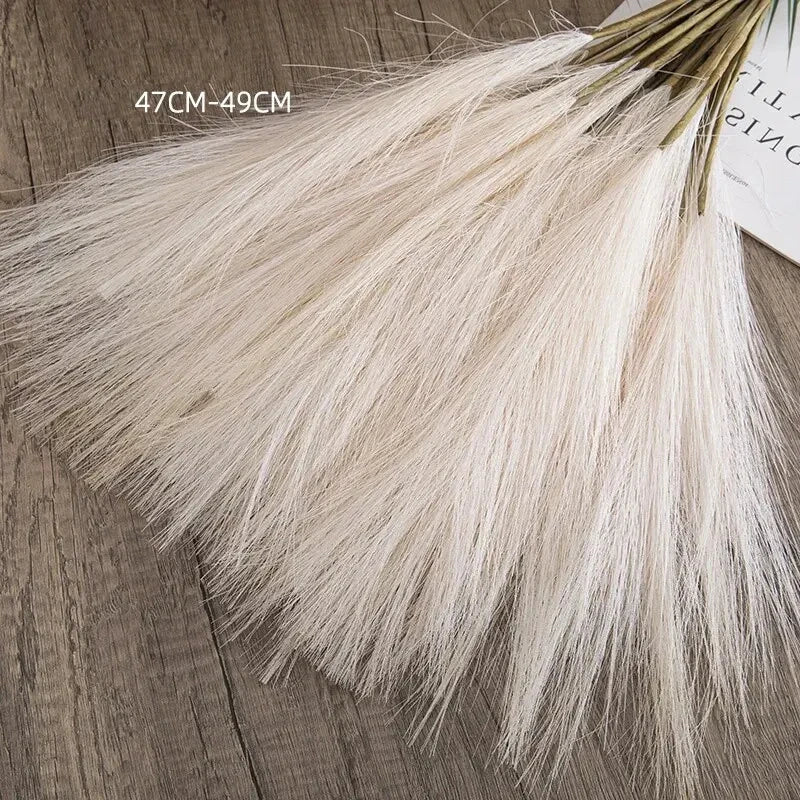 Soft Faux Pampas Stems