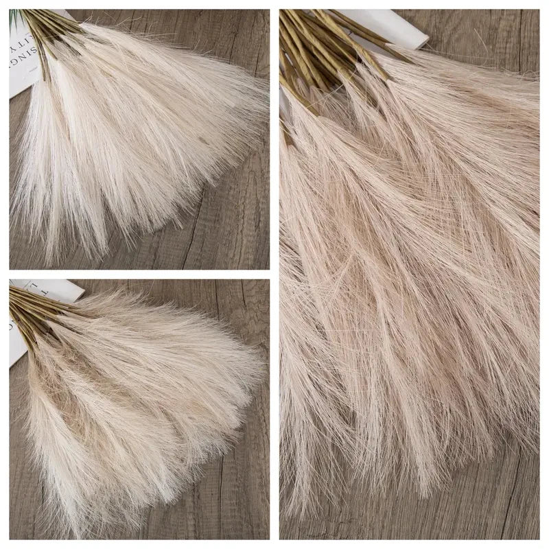 Soft Faux Pampas Stems