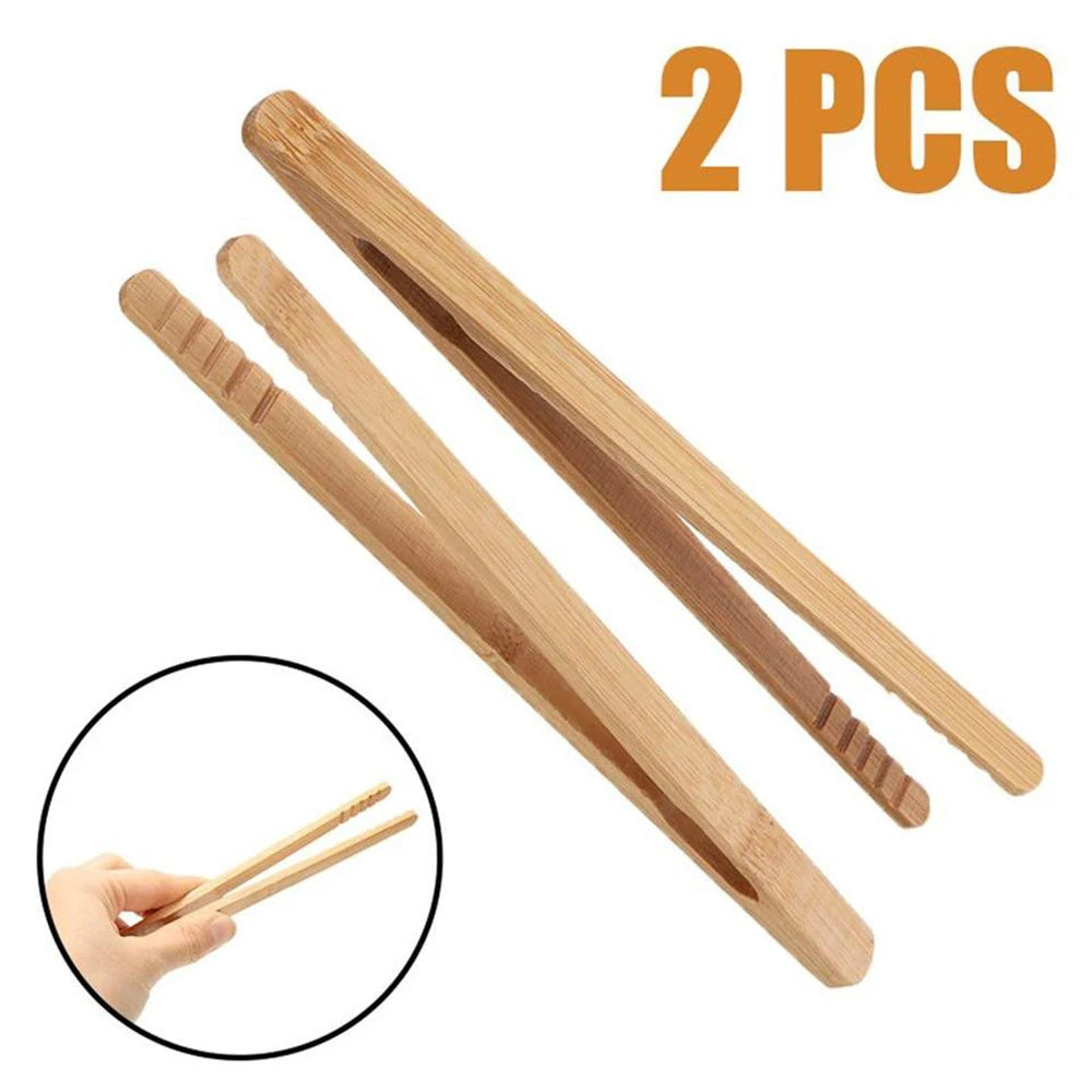 Bamboo Serving Tongs | Pair