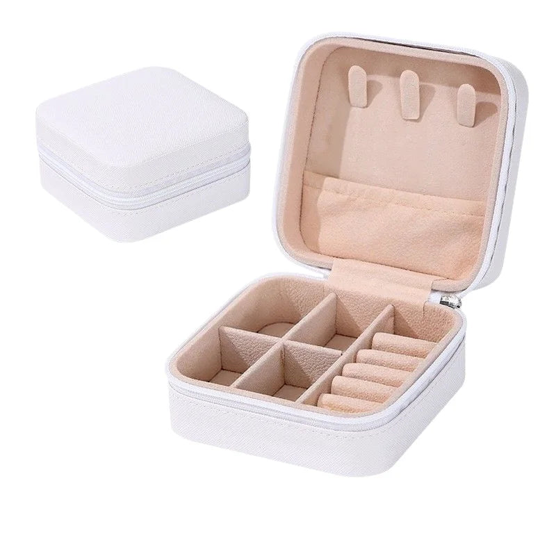 Velvet-Lined Travel Jewellery Case