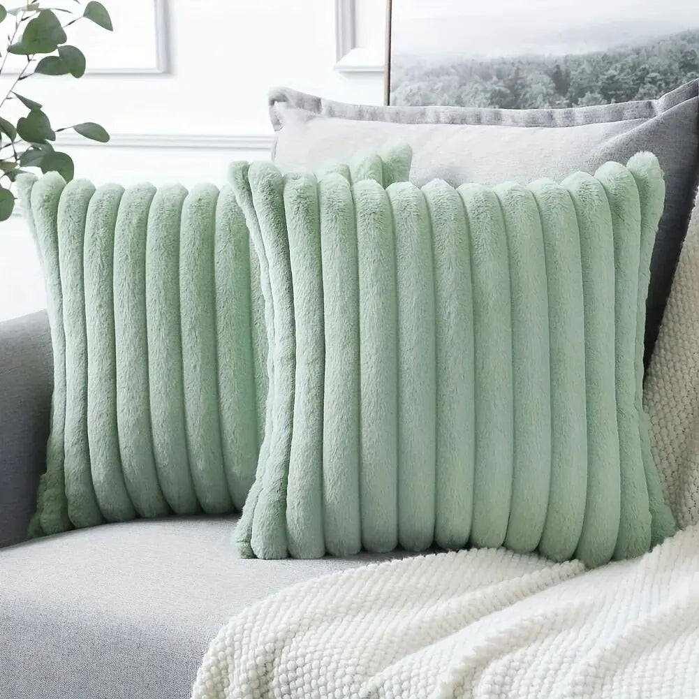 Wide Stripe Corduroy Cushion Cover