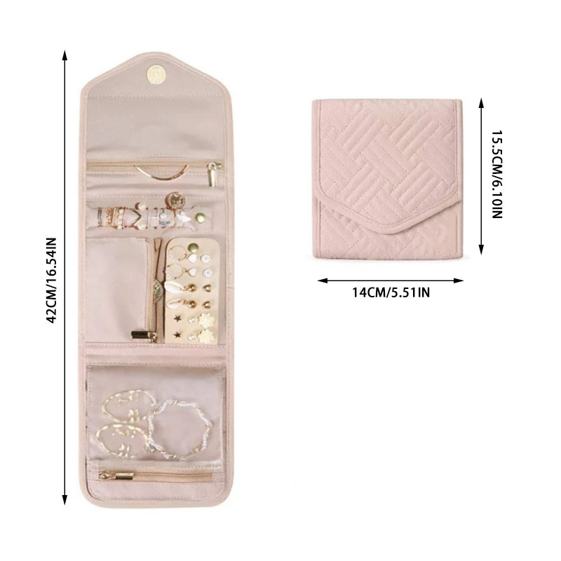 Foldable Travel Jewellery Roll