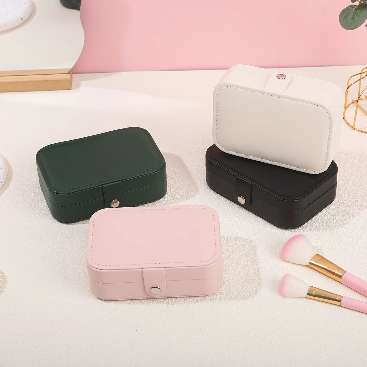 Velvet-Lined Travel Jewellery Case
