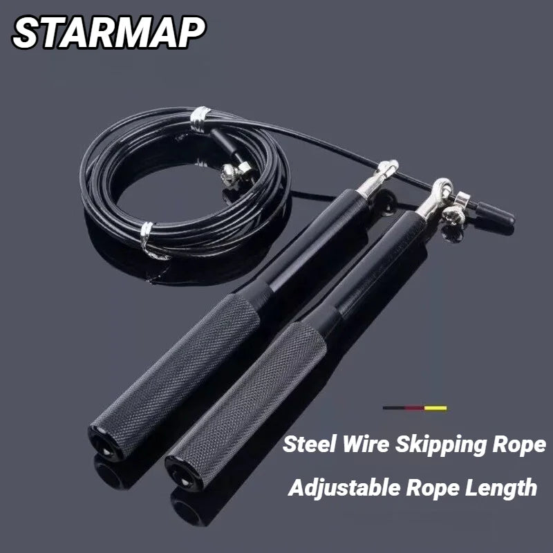 Adjustable Alloy-Handle Skipping Rope