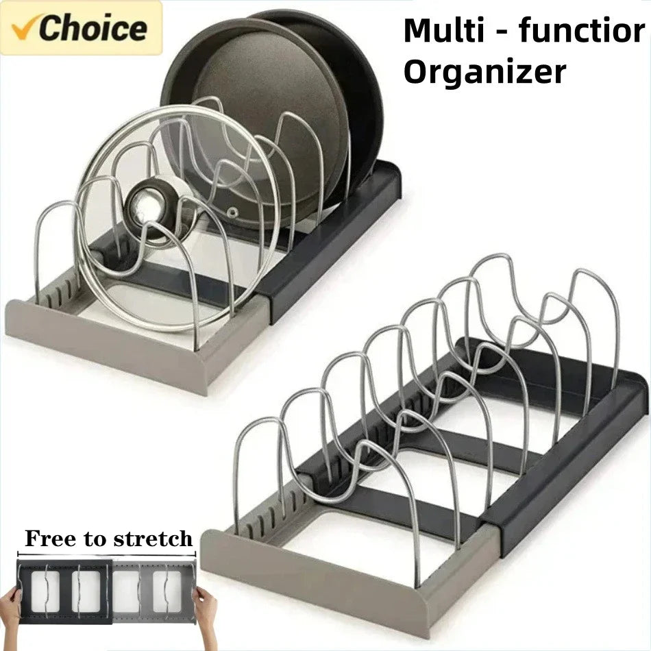 Adjustable Pot & Lid Rack