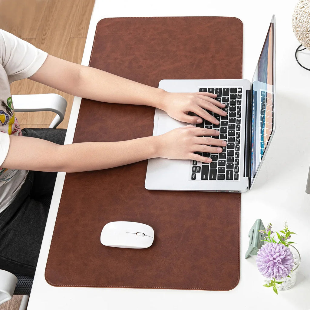 Everyday Leather-Look Desk Mat
