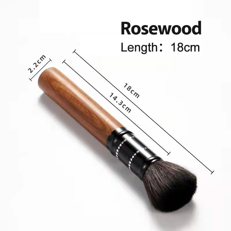 Timber-Handle Coffee Grinder Brush