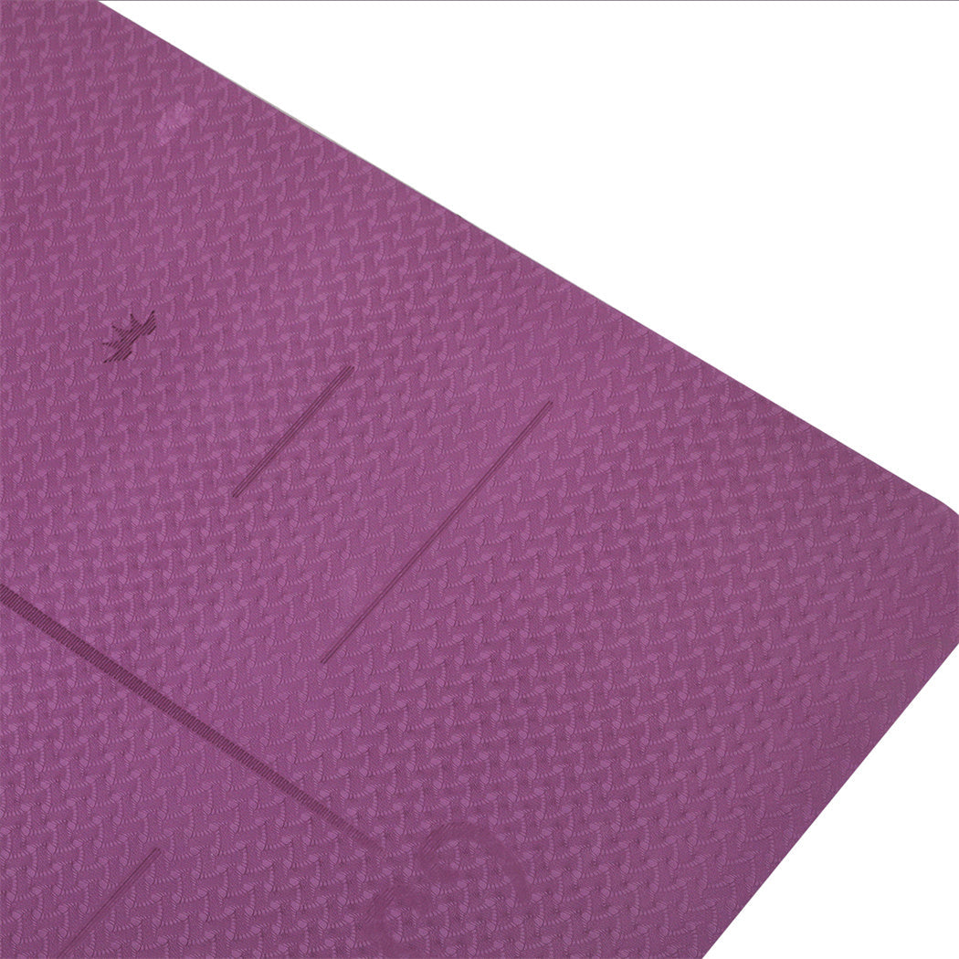 Centra Alignment Yoga Mat | 6 mm Purple